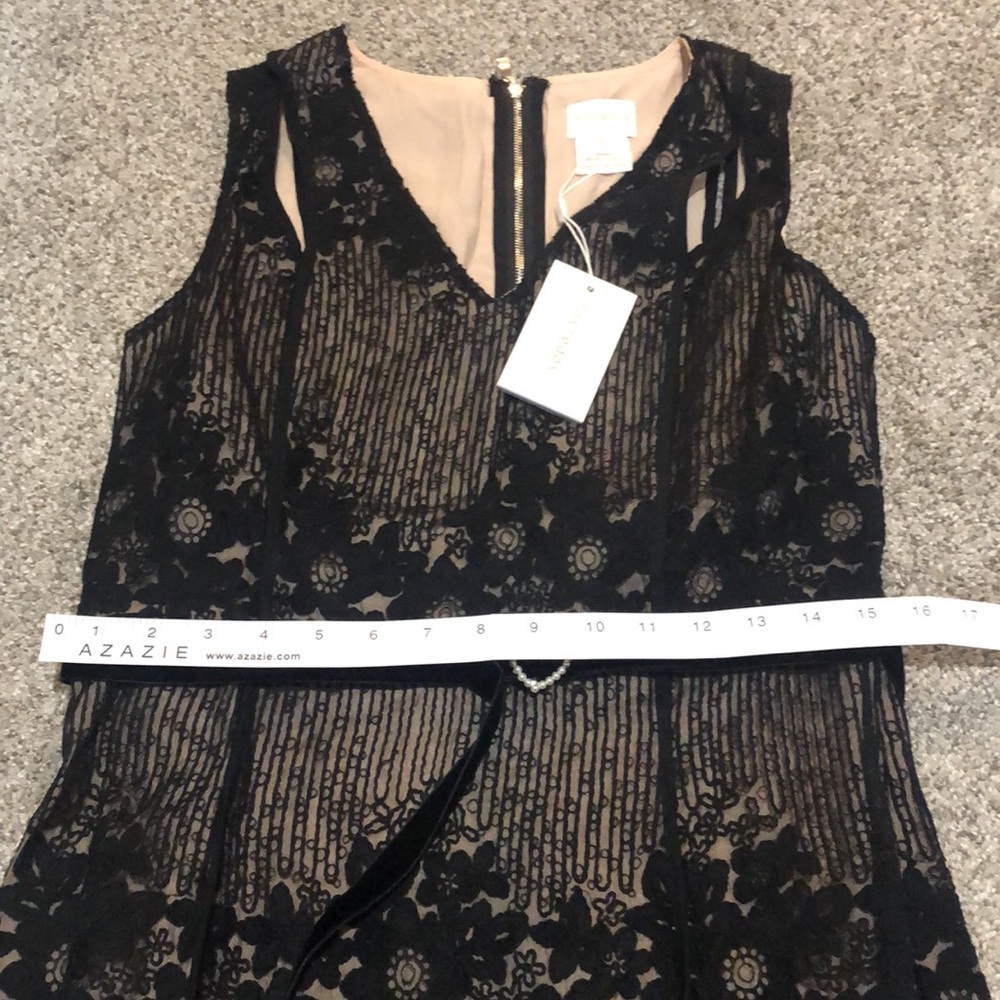 🦋🌙 NWT FOXIEDOX x ANTHROPOLOGIE | Asha Black Lace Dress - Picture 14 of 15